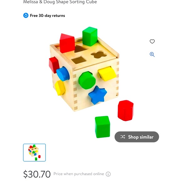 Melissa & Shape Sorter Cube - Picture 8 of 8